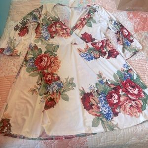 Boutique tunic/mini dress floral top